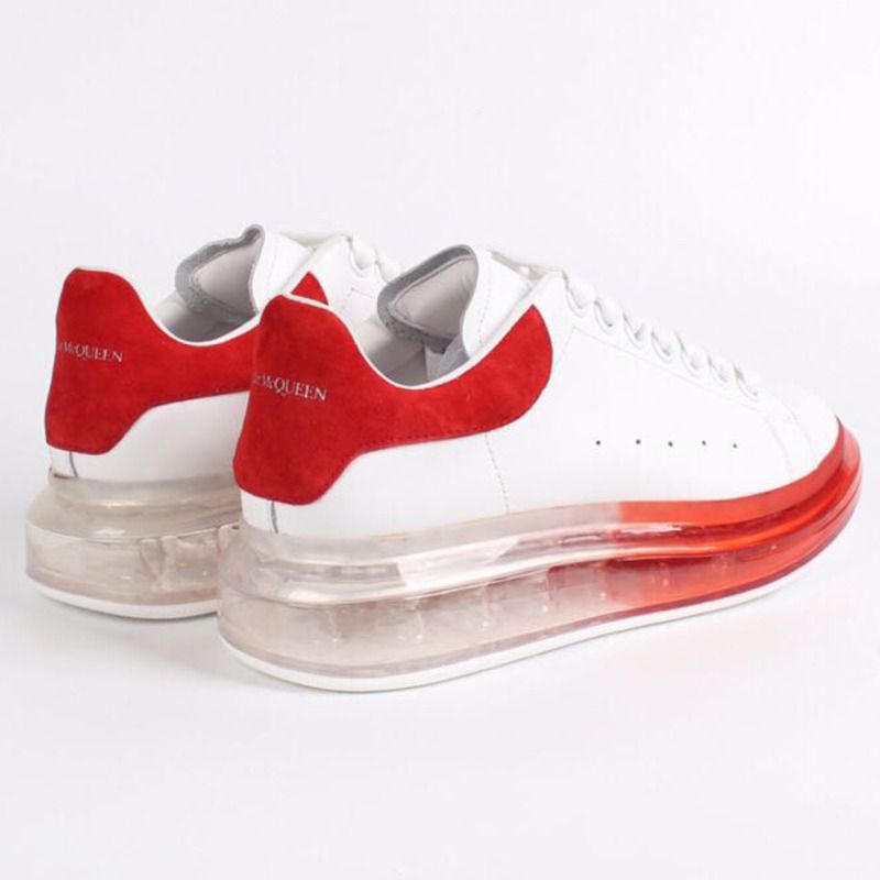 Alexander McQueen Air Cushion Sneaker in White /Red