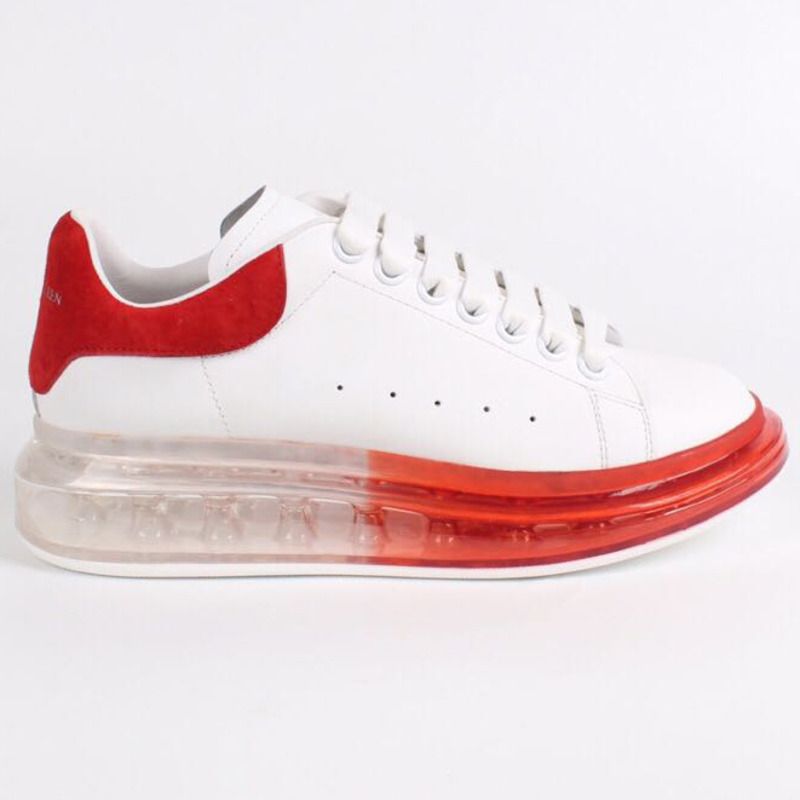 Alexander McQueen Air Cushion Sneaker in White /Red