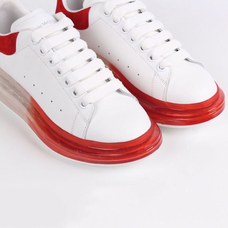 Alexander McQueen Air Cushion Sneaker in White /Red