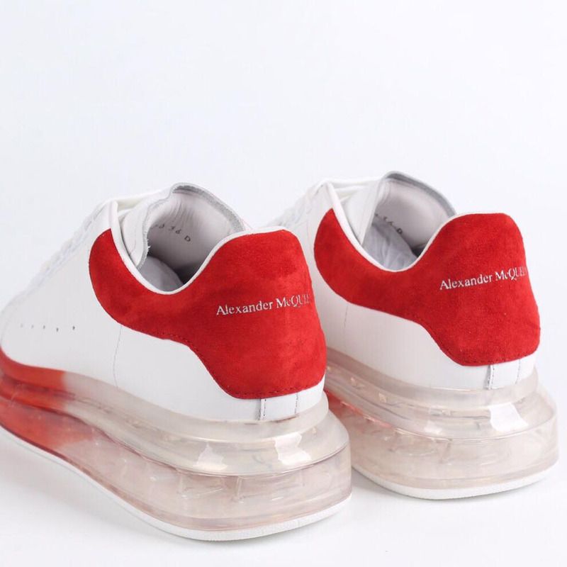 Alexander McQueen Air Cushion Sneaker in White /Red