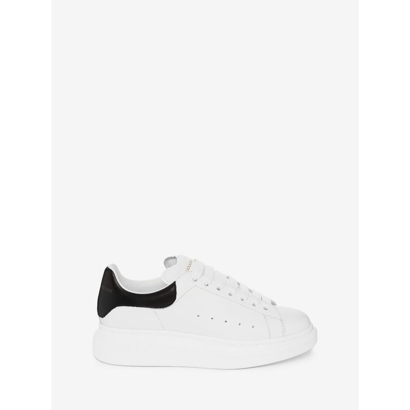 Alexander McQueen Gold Print Sneaker(Black Leather Back)