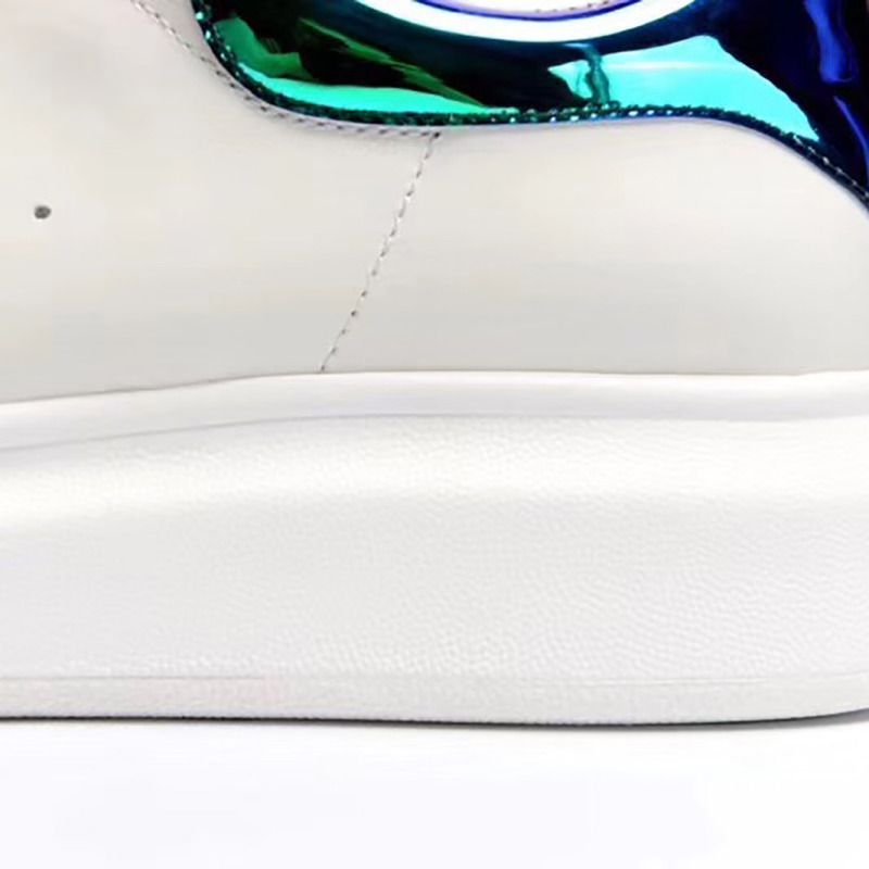 Alexander McQueen Sneaker in White&Reflective Blue