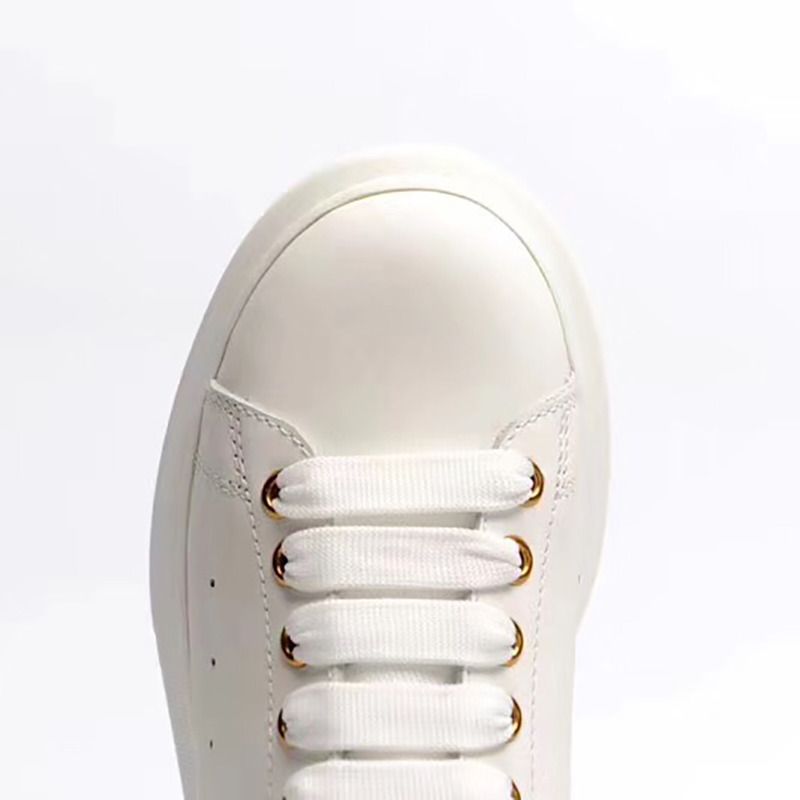 Alexander McQueen Embellished Gold Stud Heel Patch Sneaker