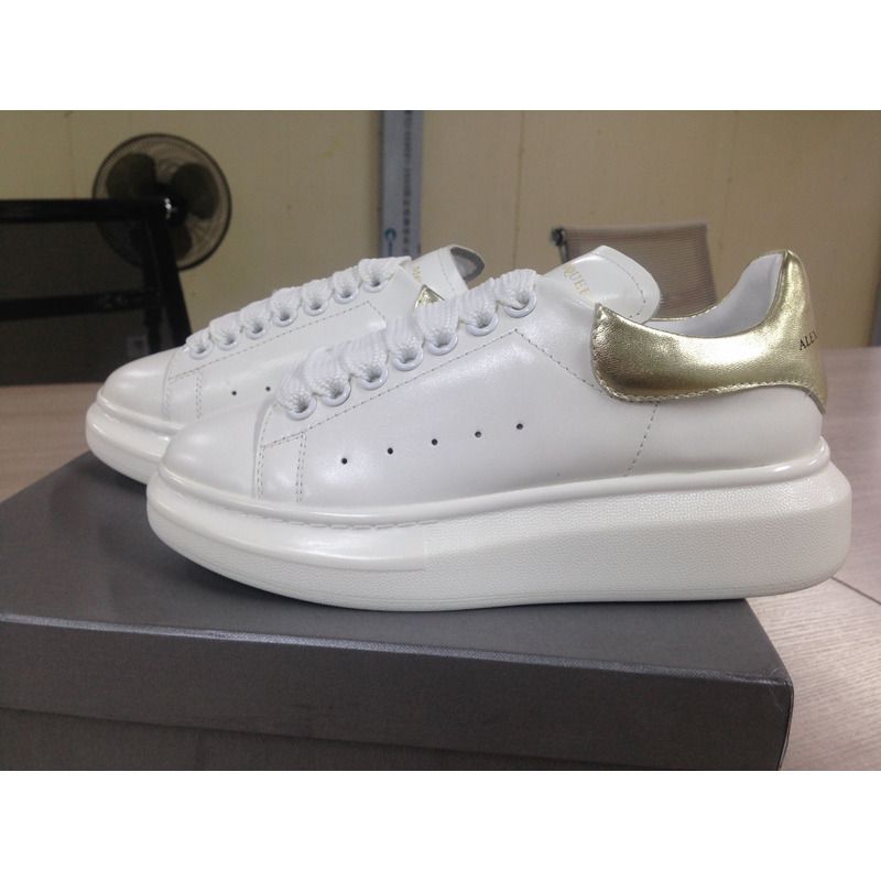 ALEXANDER MCQUEEN LIGHT GOLD/WHITE SNEAKER