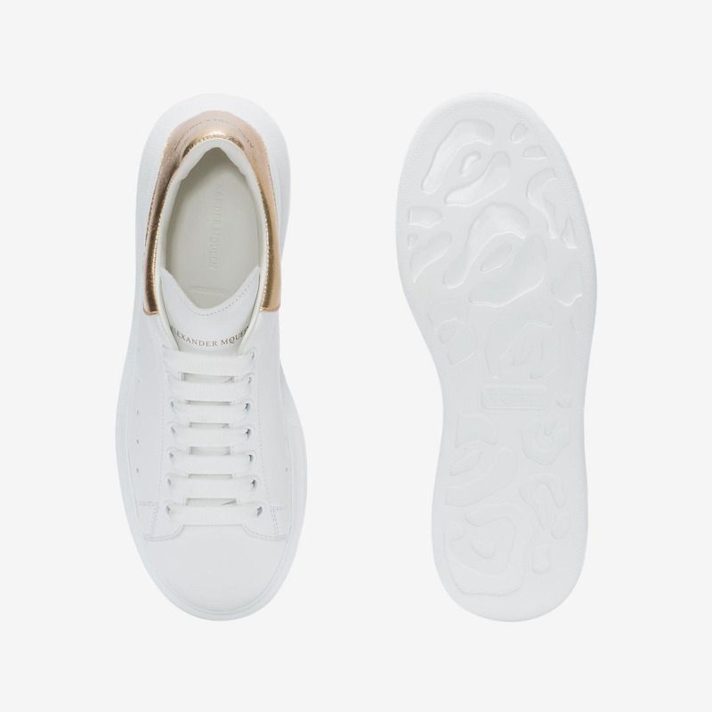 ALEXANDER MCQUEEN LIGHT GOLD/WHITE SNEAKER