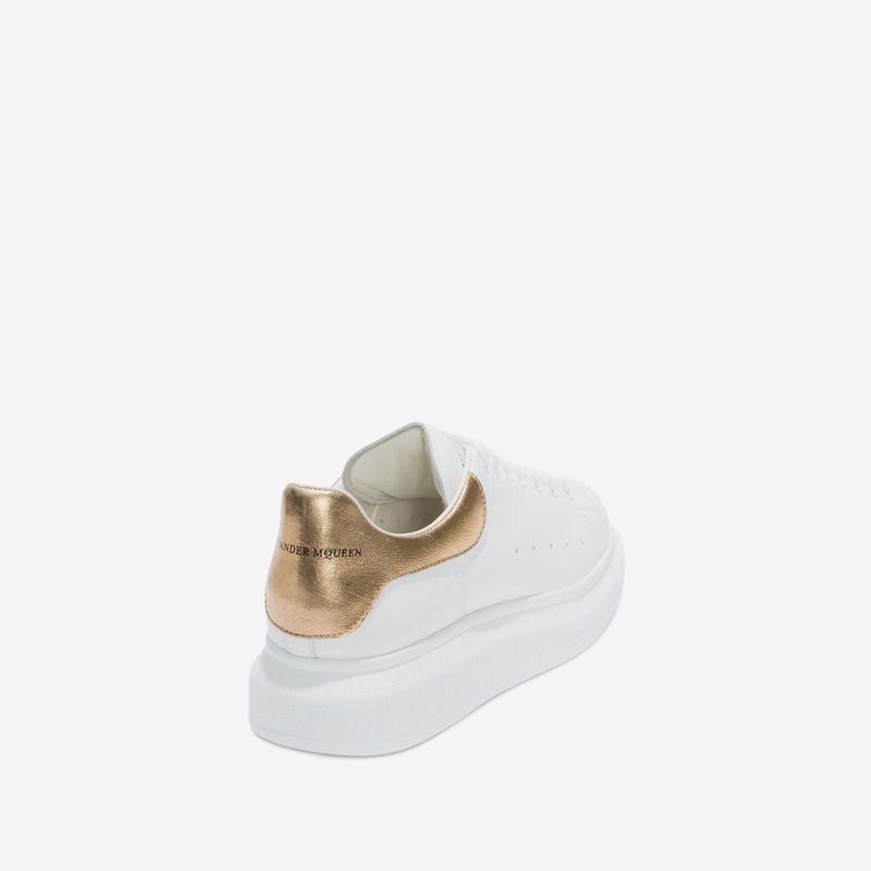 ALEXANDER MCQUEEN LIGHT GOLD/WHITE SNEAKER