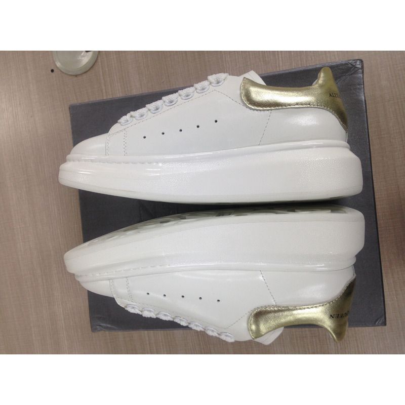 ALEXANDER MCQUEEN LIGHT GOLD/WHITE SNEAKER