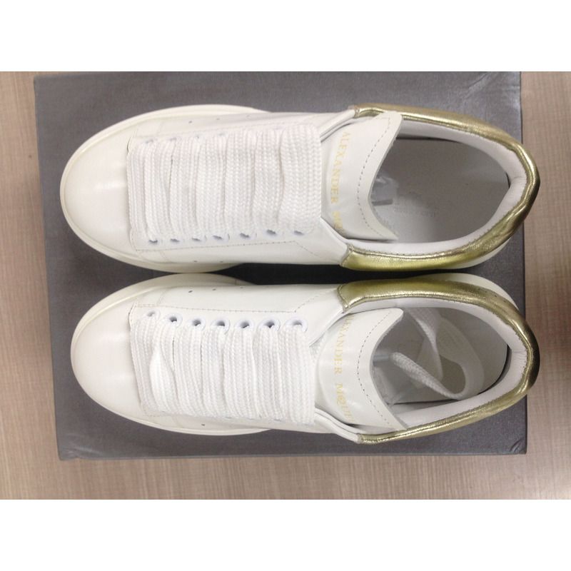 ALEXANDER MCQUEEN LIGHT GOLD/WHITE SNEAKER