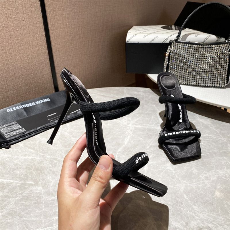 Alexander Wang Women Heels in Black(10cm Heel)