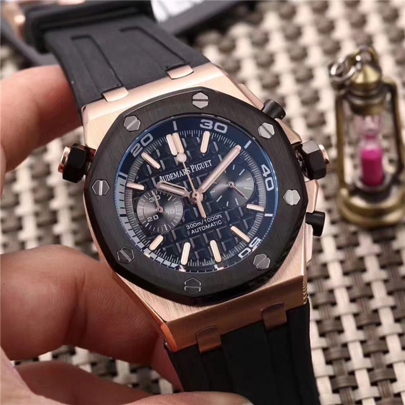 Amiri Audemars Piguet Royal Oak Offshore Jewelly Men Black Dial Watch