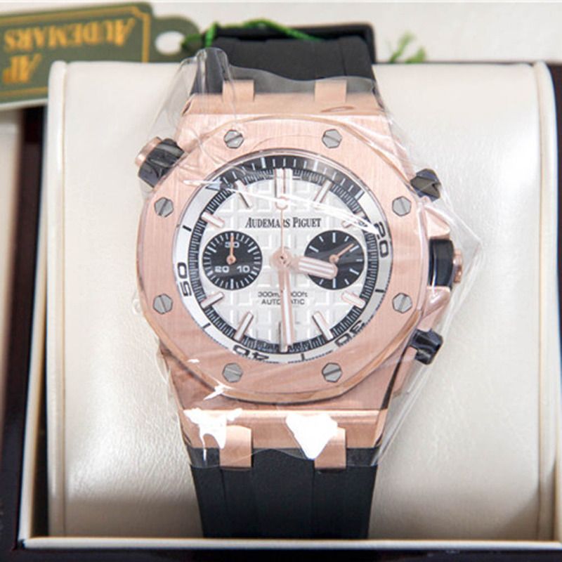 Amiri Audemars Piguet Royal Oak Offshore Jewelly Men Black Strap Watch