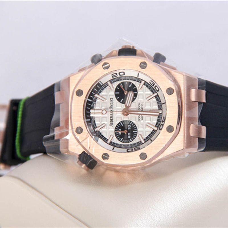 Amiri Audemars Piguet Royal Oak Offshore Jewelly Men Black Strap Watch