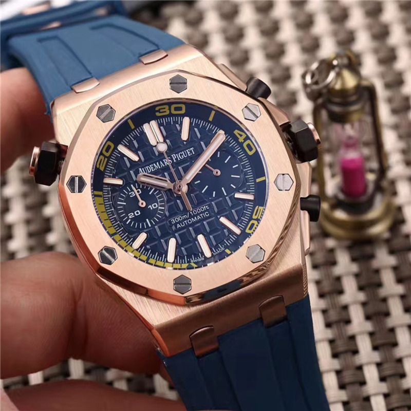 Amiri Audemars Piguet Royal Oak Offshore Jewelly Men Blue Strap Watch