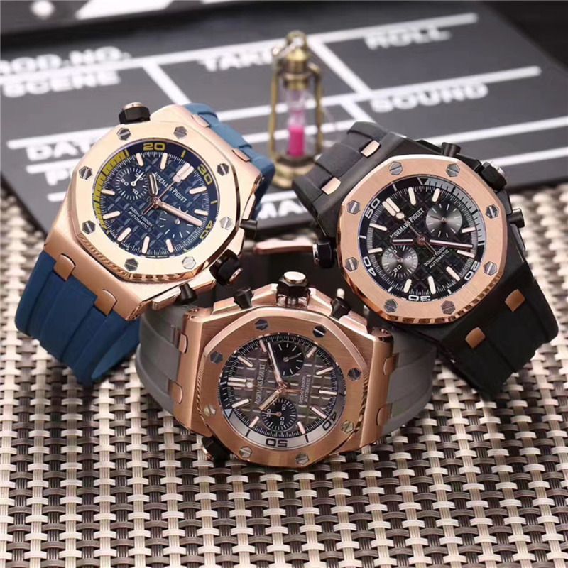 Amiri Audemars Piguet Royal Oak Offshore Jewelly Men Blue Strap Watch