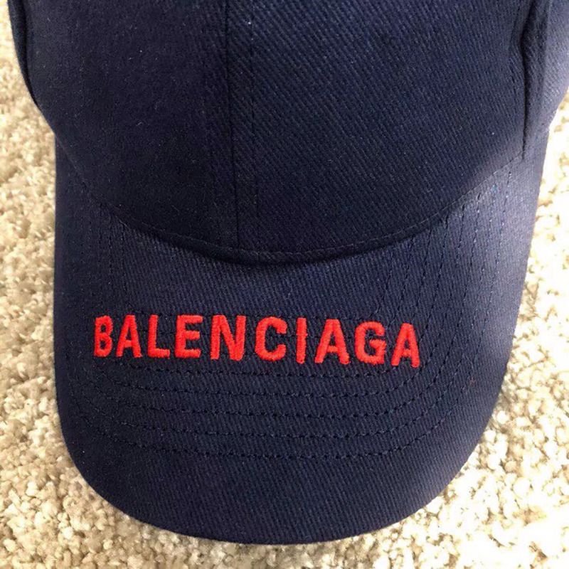 Ba*len*cia*ga logo cap blue