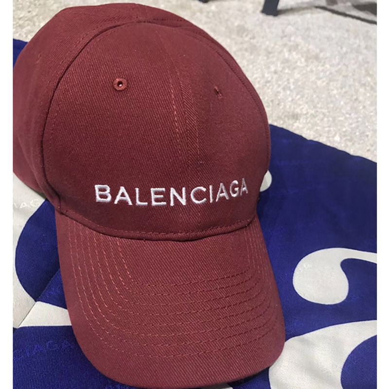 Ba*len*cia*ga classic baseball cap with embroidered logo(coffee)