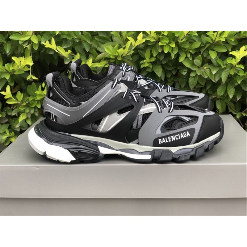 Ba*len*cia*ga 3.0 black silver gray sneakers men women