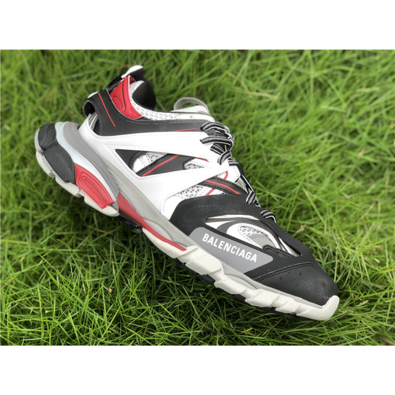 Ba*len*cia*ga 3.0 black white red sneakers men women