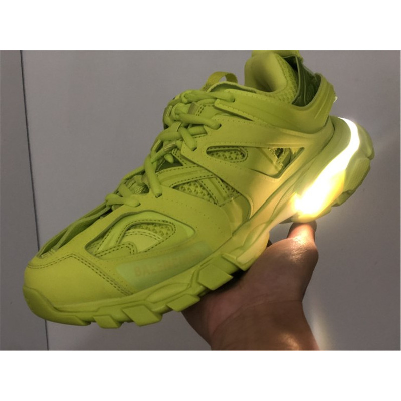 Ba*len*cia*ga 3.0 led lights fluorescent green sneakers men women