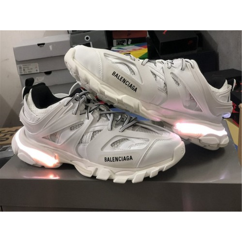 Ba*len*cia*ga 3.0 led lights pure white sneakers men women