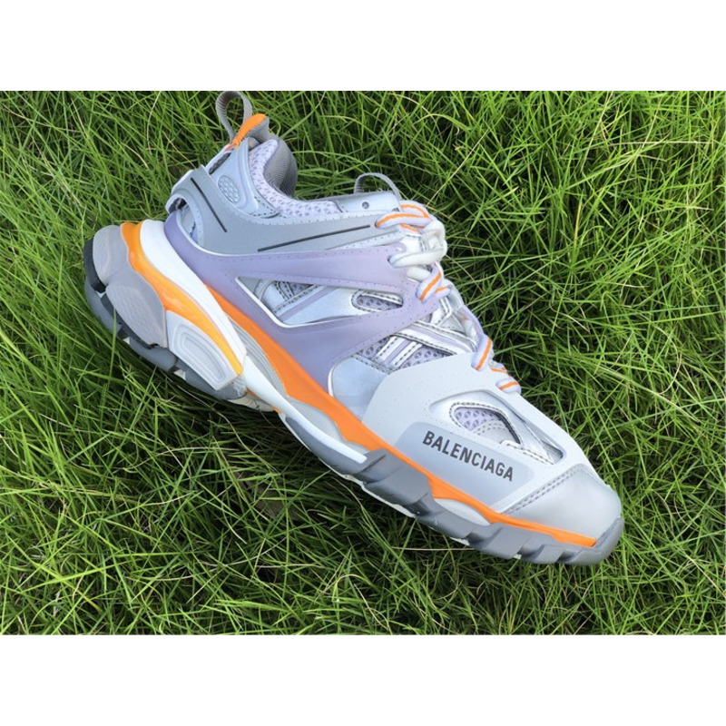 Ba*len*cia*ga 3.0 light gray orange sneakers men women