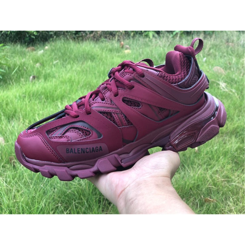 Ba*len*cia*ga 3.0 red wine sneakers men women