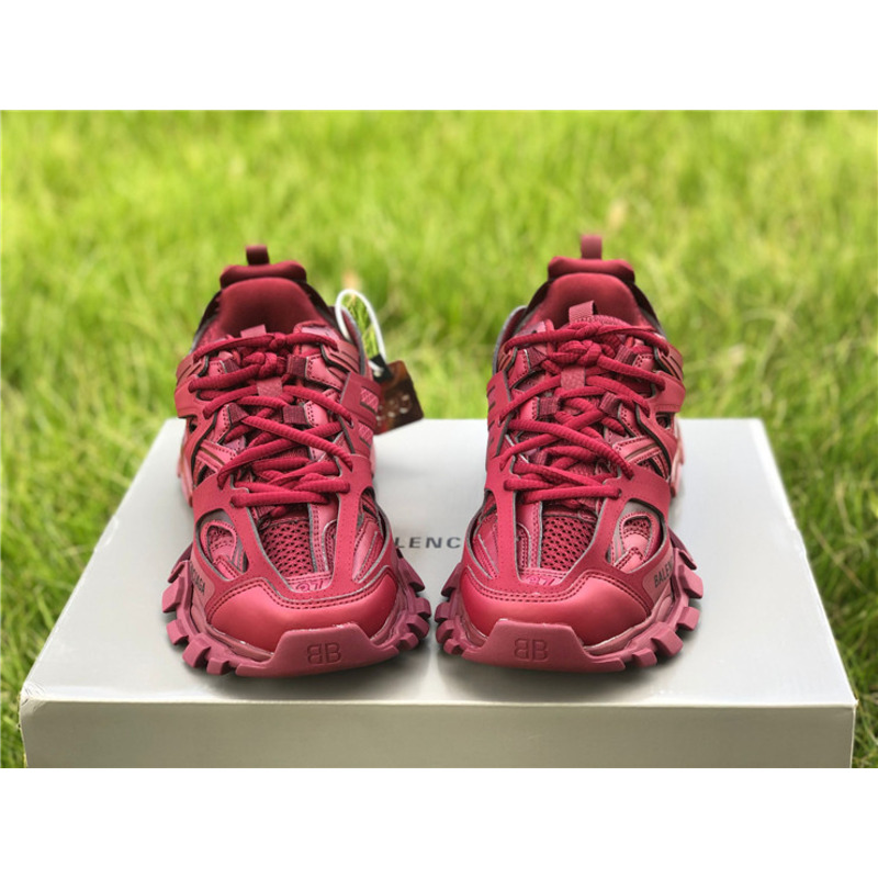 Ba*len*cia*ga 3.0 red wine sneakers men women