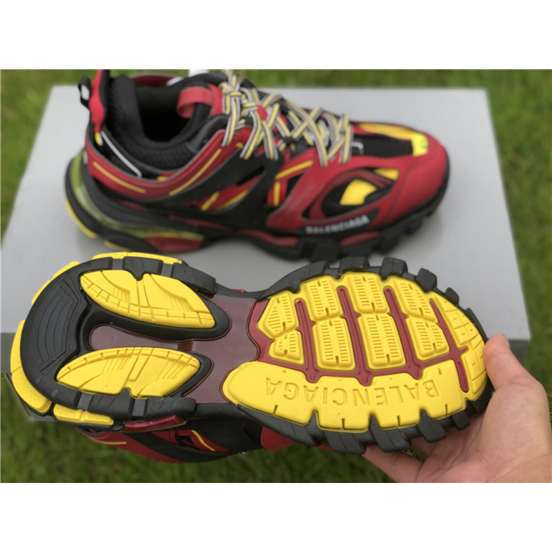 Ba*len*cia*ga 3.0 retro red black yellow sneakers men women