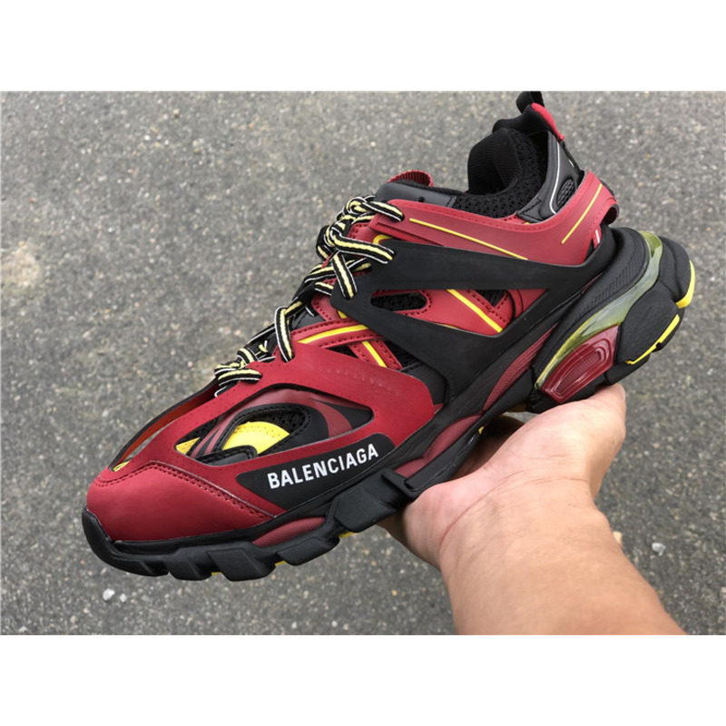 Ba*len*cia*ga 3.0 retro red black yellow sneakers men women