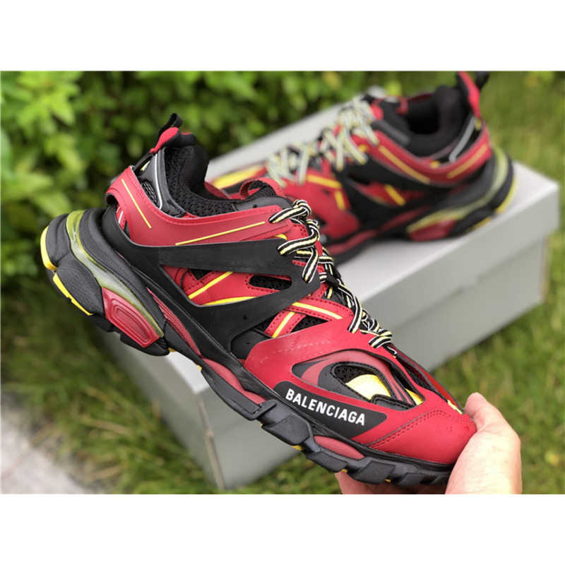 Ba*len*cia*ga 3.0 retro red black yellow sneakers men women