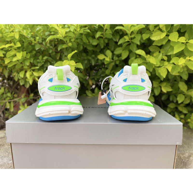 Ba*len*cia*ga 3.0 white blue green sneakers men women