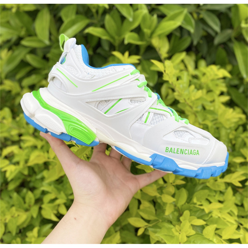 Ba*len*cia*ga 3.0 white blue green sneakers men women