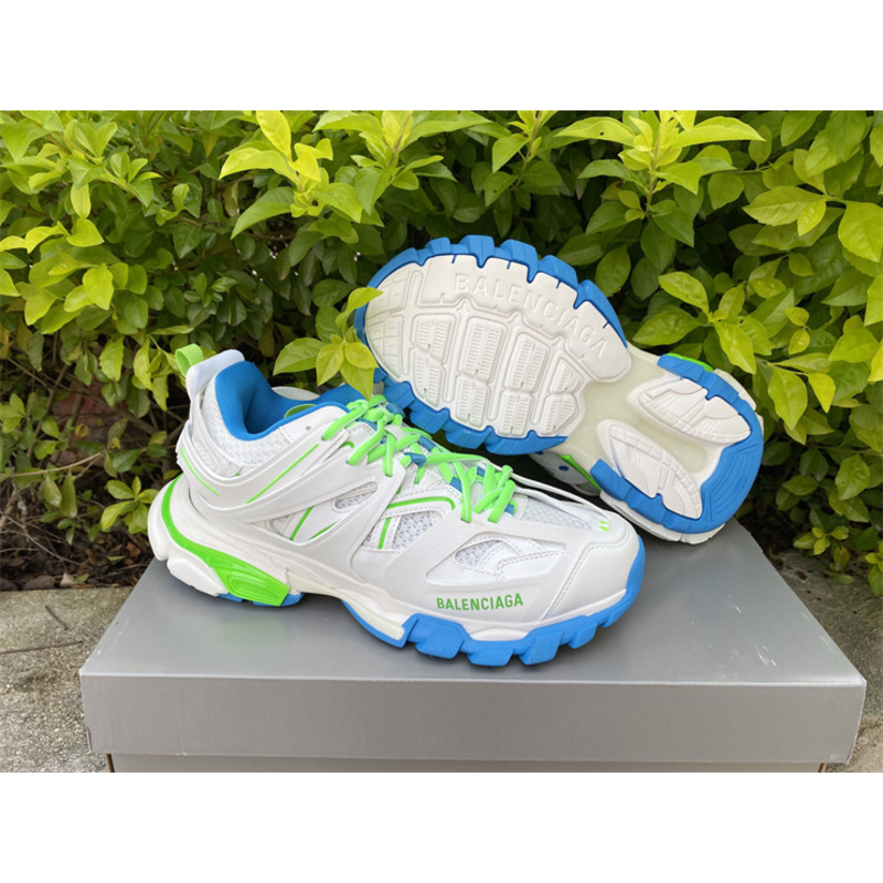 Ba*len*cia*ga 3.0 white blue green sneakers men women