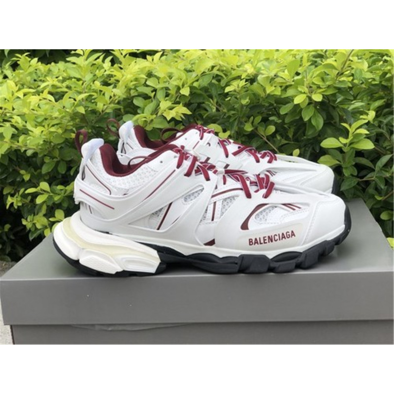 Ba*len*cia*ga 3.0 white wine red sneakers men women