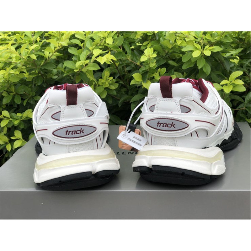 Ba*len*cia*ga 3.0 white wine red sneakers men women