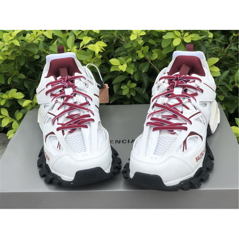 Ba*len*cia*ga 3.0 white wine red sneakers men women