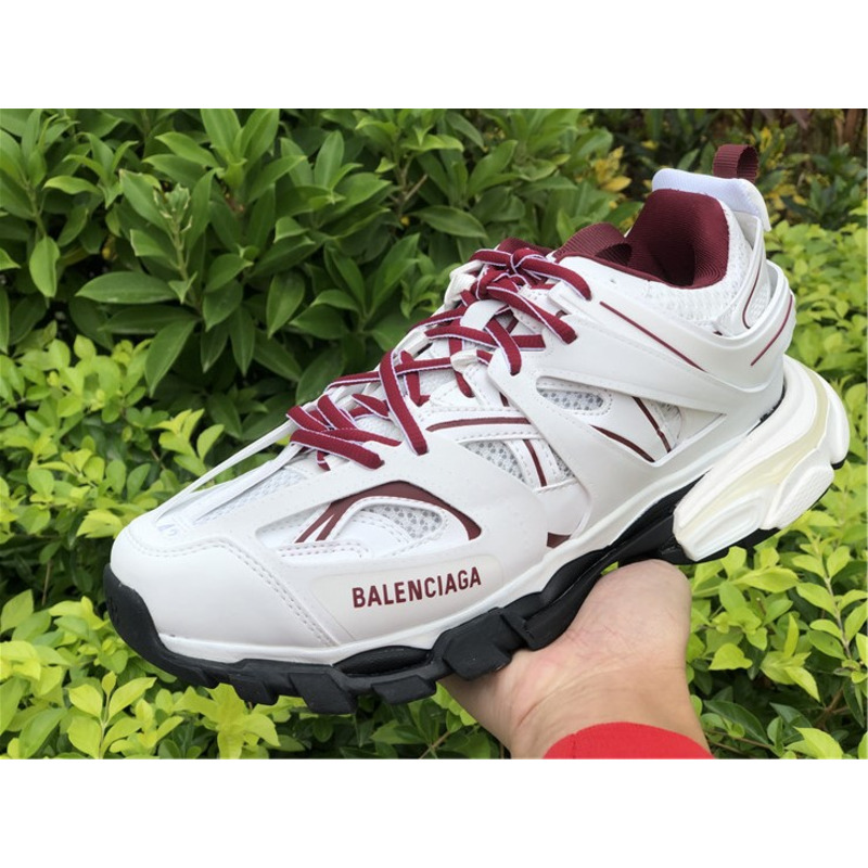 Ba*len*cia*ga 3.0 white wine red sneakers men women