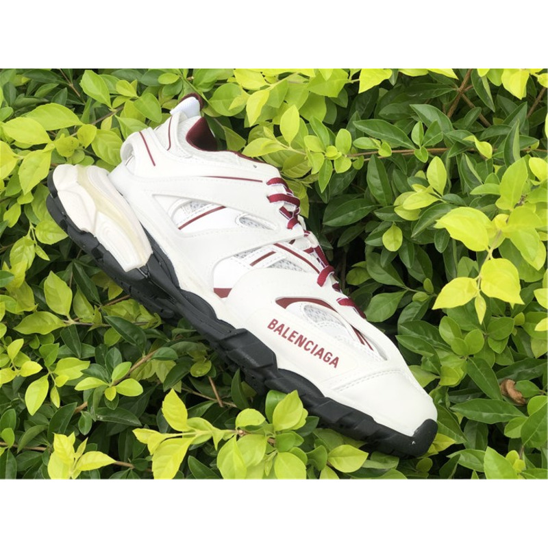 Ba*len*cia*ga 3.0 white wine red sneakers men women