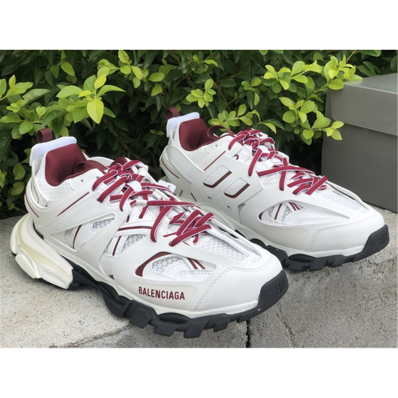 Ba*len*cia*ga 3.0 white wine red sneakers men women