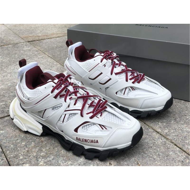 Ba*len*cia*ga 3.0 white wine red sneakers men women