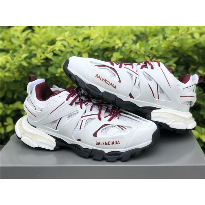 Ba*len*cia*ga 3.0 white wine red sneakers men women