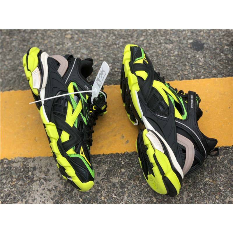 Ba*len*cia*ga 4.0 dark yellow green black sneakers men women