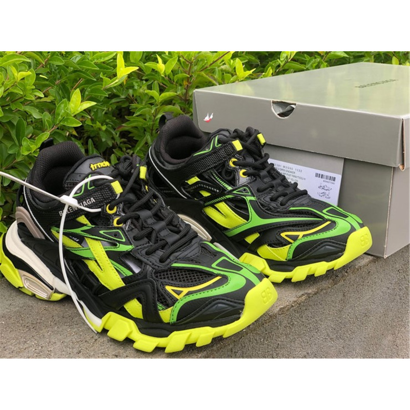 Ba*len*cia*ga 4.0 dark yellow green black sneakers men women