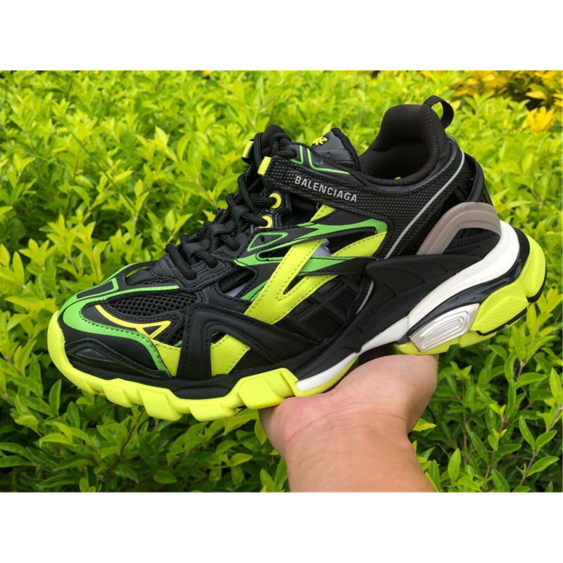 Ba*len*cia*ga 4.0 dark yellow green black sneakers men women