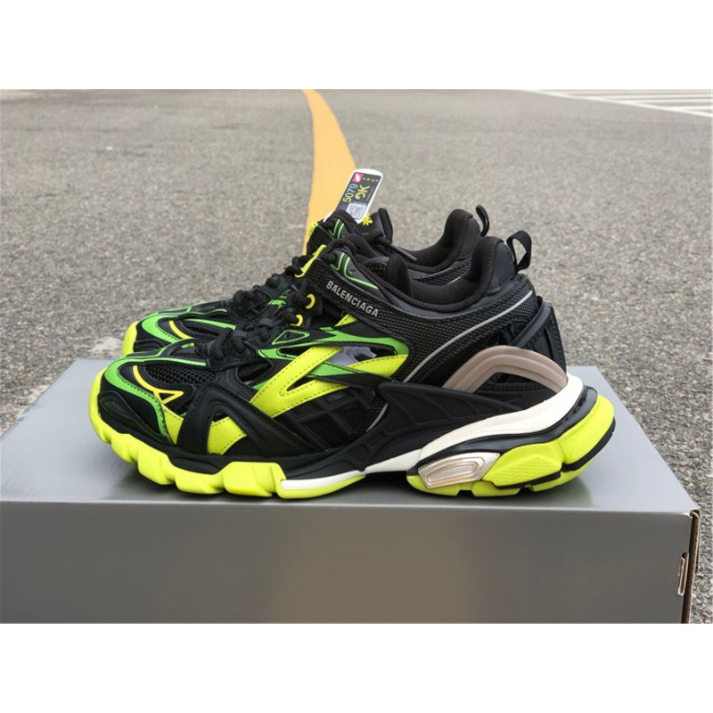 Ba*len*cia*ga 4.0 dark yellow green black sneakers men women