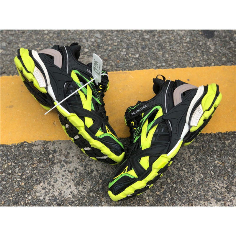 Ba*len*cia*ga 4.0 dark yellow green black sneakers men women