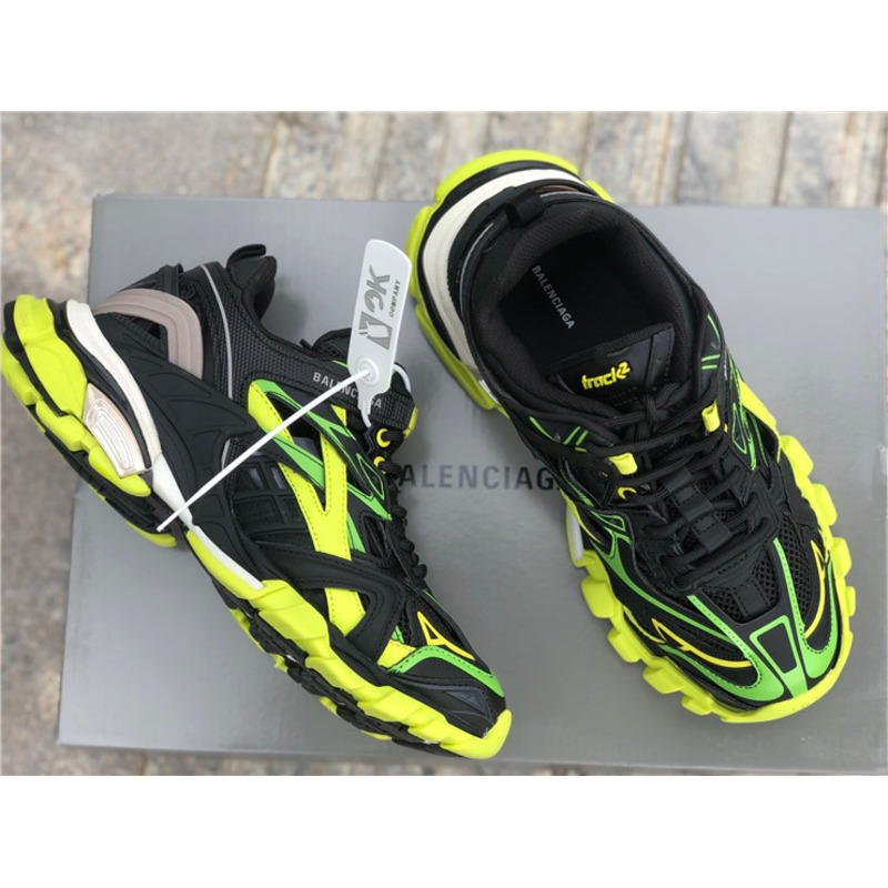 Ba*len*cia*ga 4.0 dark yellow green black sneakers men women