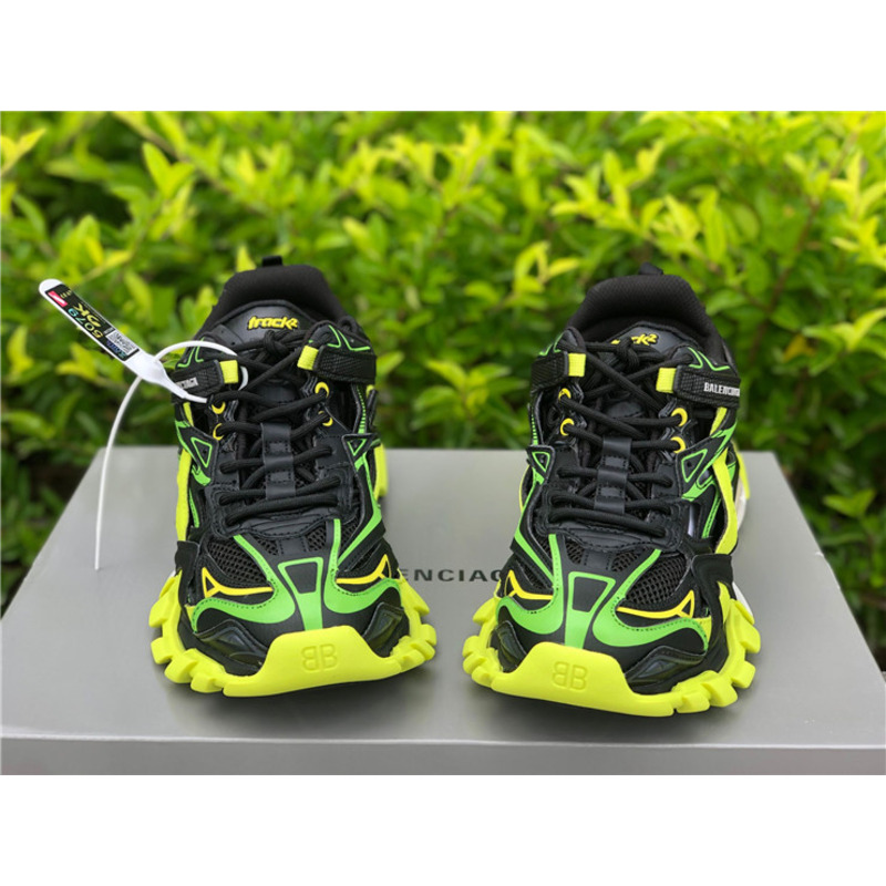 Ba*len*cia*ga 4.0 dark yellow green black sneakers men women