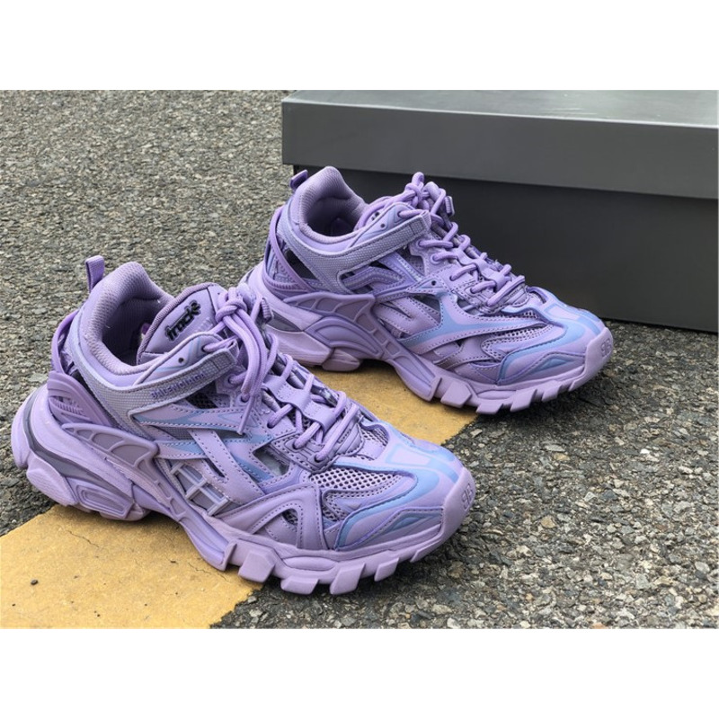 Ba*len*cia*ga 4.0 light purple sneakers men women