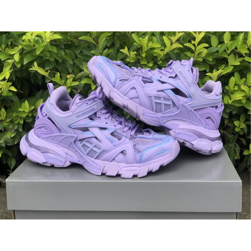 Ba*len*cia*ga 4.0 light purple sneakers men women